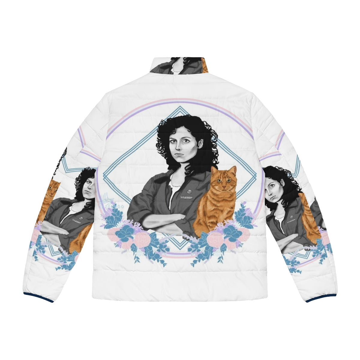 Last Survivor Puffer Jacket featuring iconic Alien movie character Ellen Ripley - Back