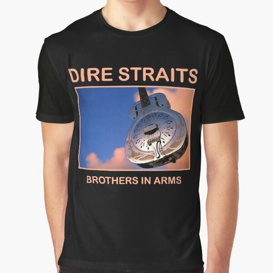 Dire Straits Brothers In Arms Guitar Graphic T-Shirt