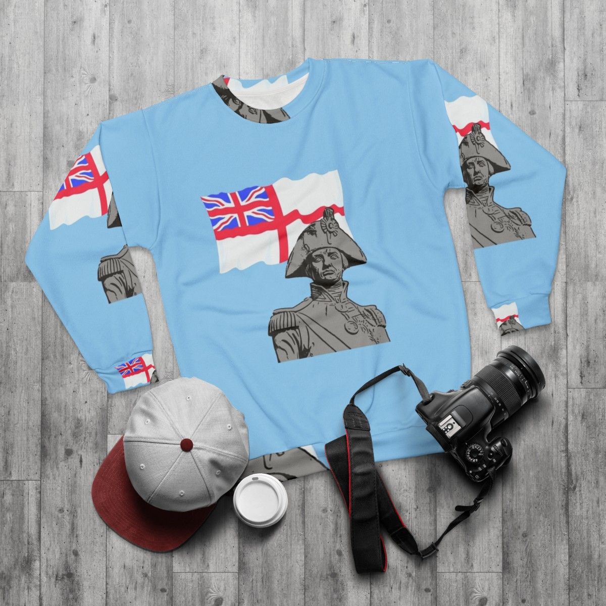 Horatio Nelson Royal Navy Sweatshirt - flat lay