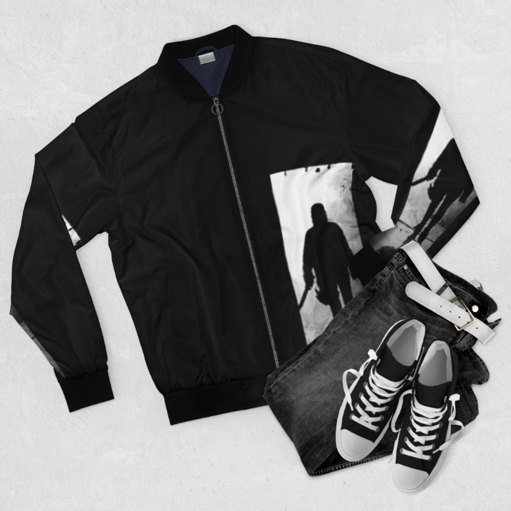 Alicia Clark Fear the Walking Dead Warrior Bomber Jacket - Flat lay