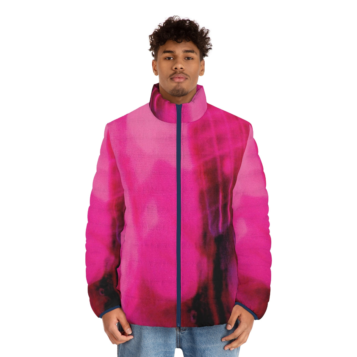 Loveless Puffer Jacket featuring iconic shoegaze inspired design - men front