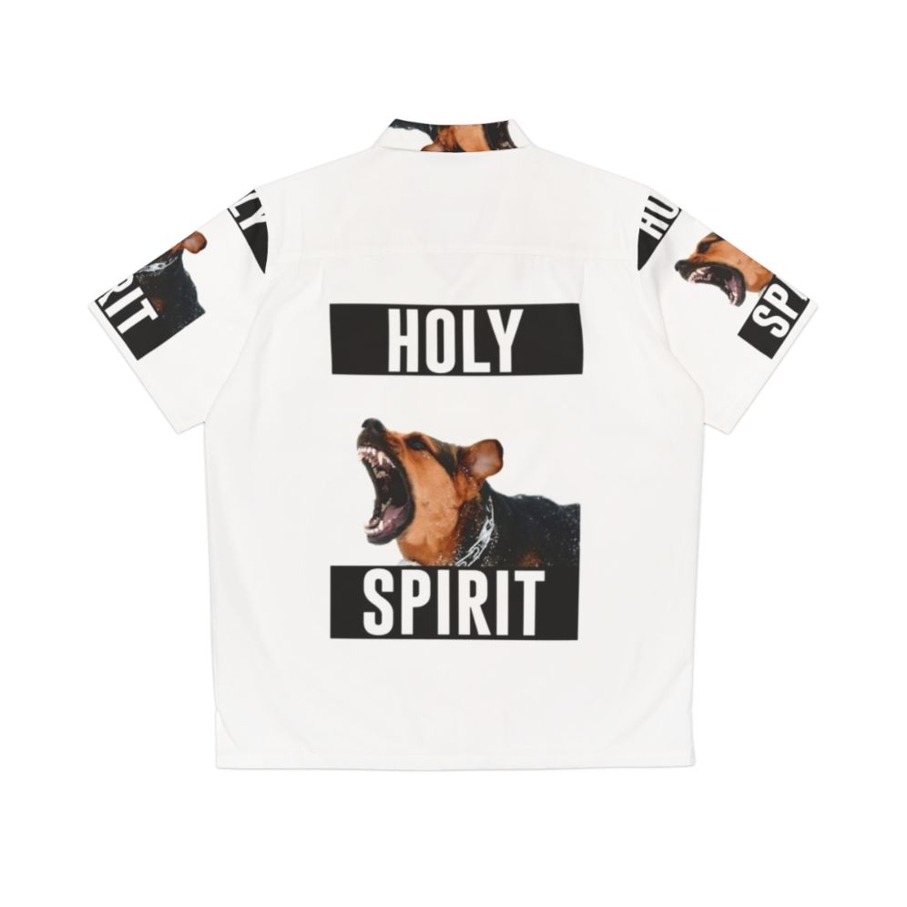 Holy Spirit Hawaiian Shirt with Christian Symbols - Back