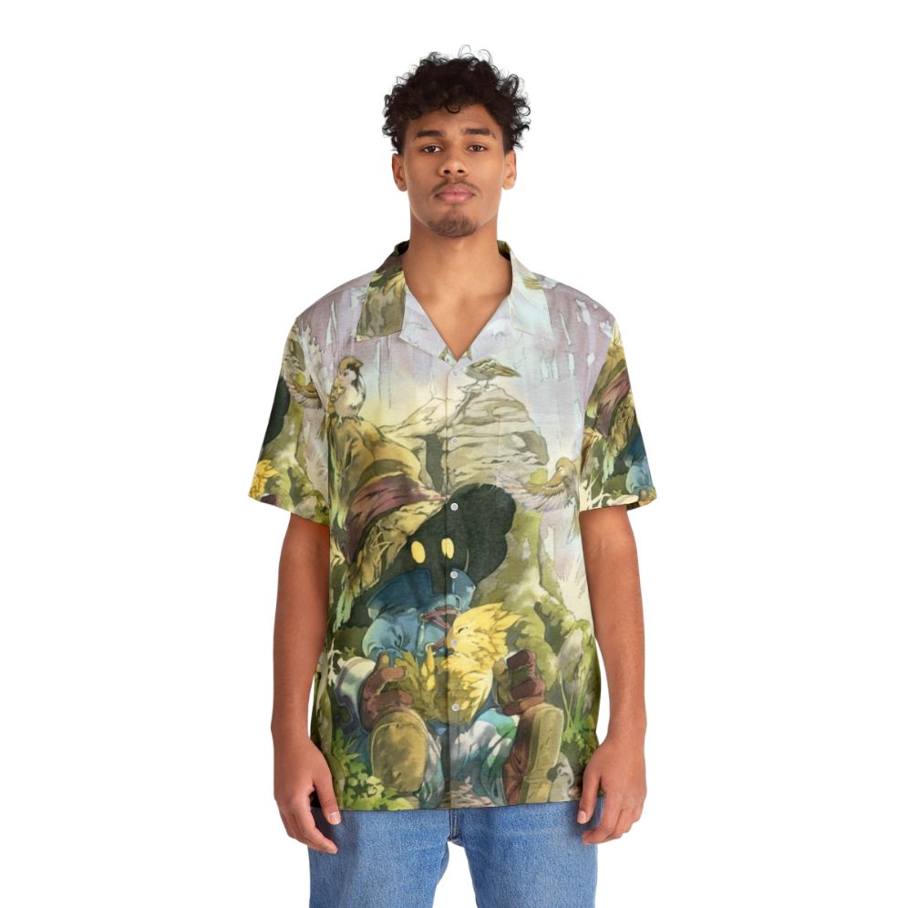 Vivi Rain inspired Hawaiian shirt with Final Fantasy 9 elements - People Front