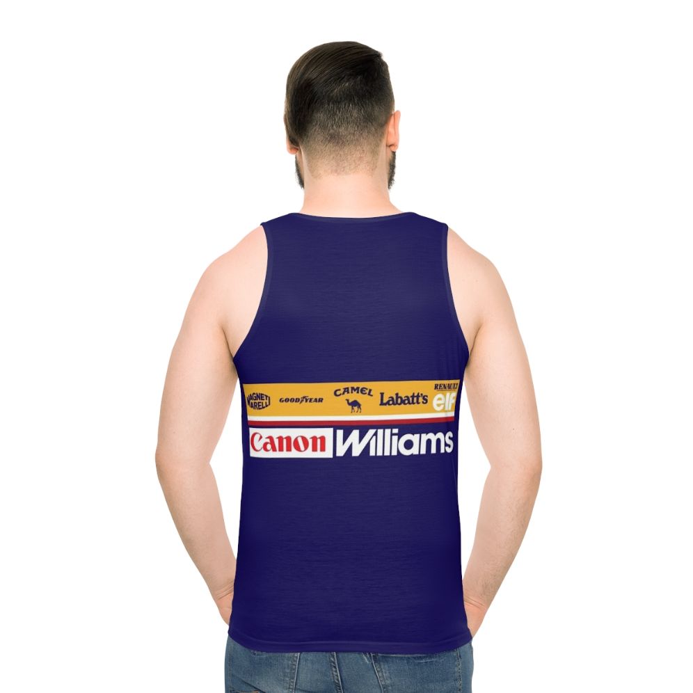 Williams FW14 Formula 1 Unisex Tank Top - men back