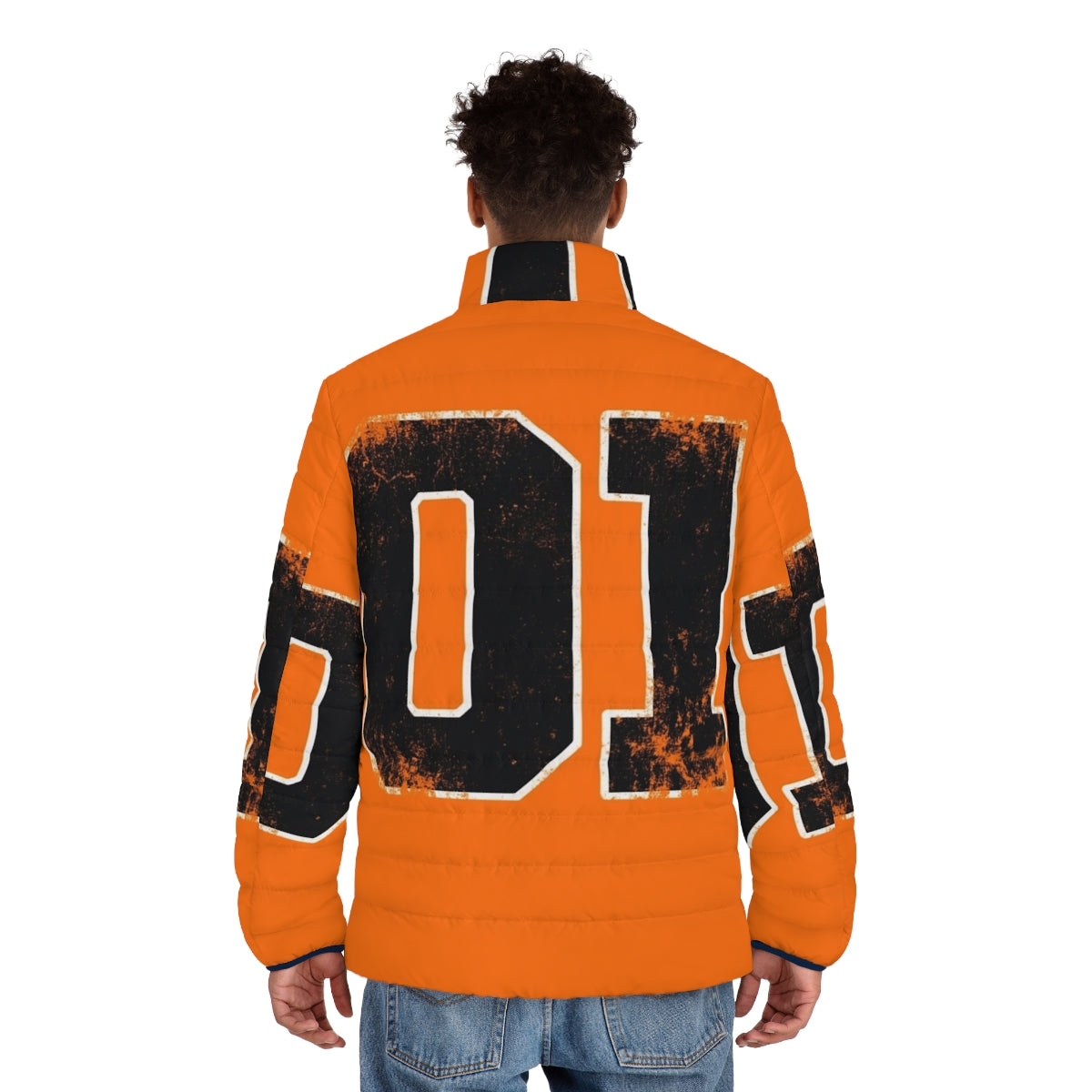 Dukes of Hazzard General Lee Puffer Jacket - Hazzard County Inspired Winter Wear - men back