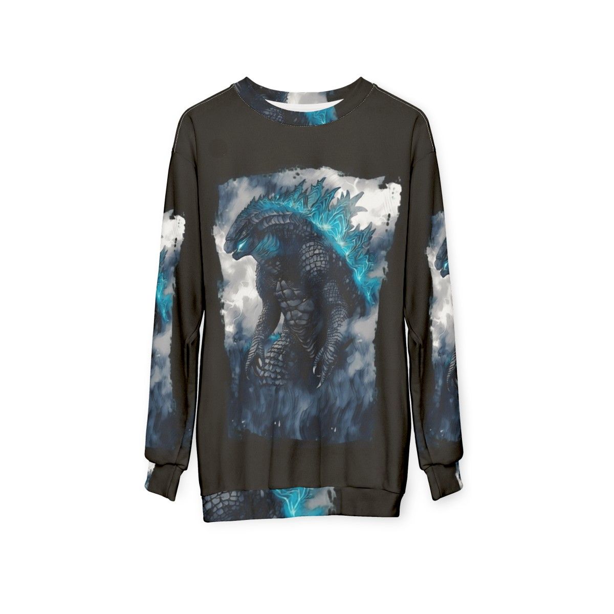 Classic King of the Monsters Godzilla Sweatshirt - hanging