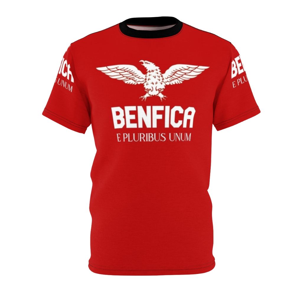 Benfica club t-shirt featuring the iconic red and white colors of the Portuguese football team