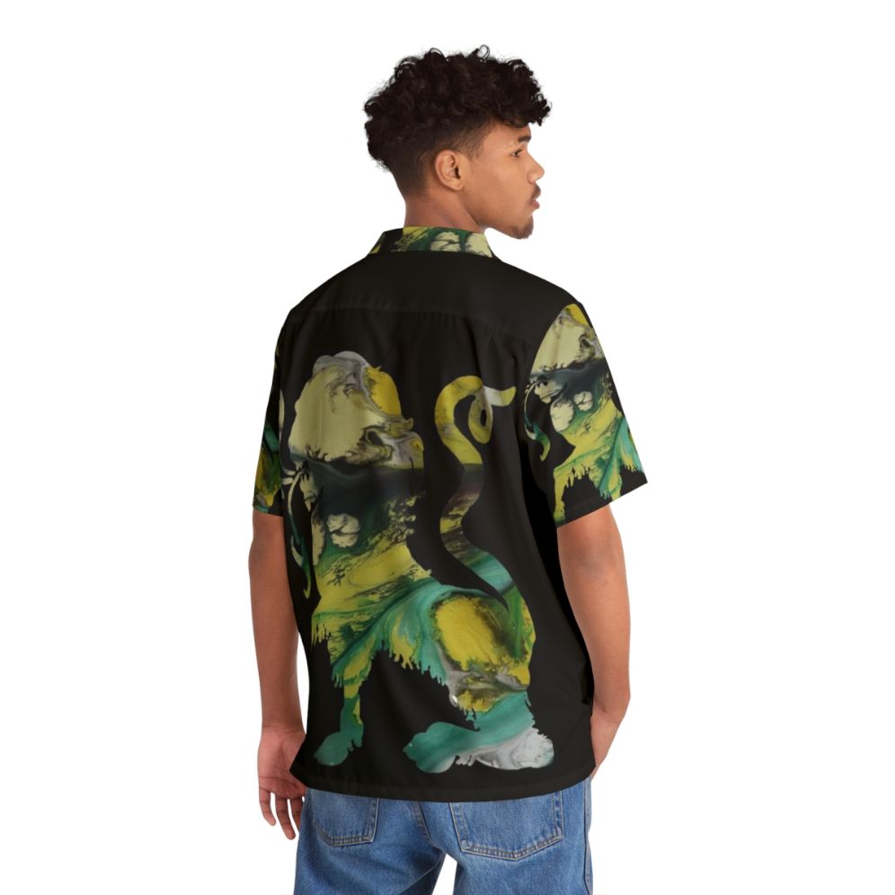 Watercolor Mythological Chimera Hawaiian Shirt - People Back