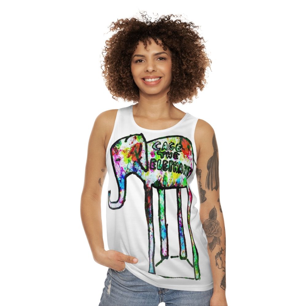 Sixcag Elephant World Tour 2020 Unisex Tank Top - women