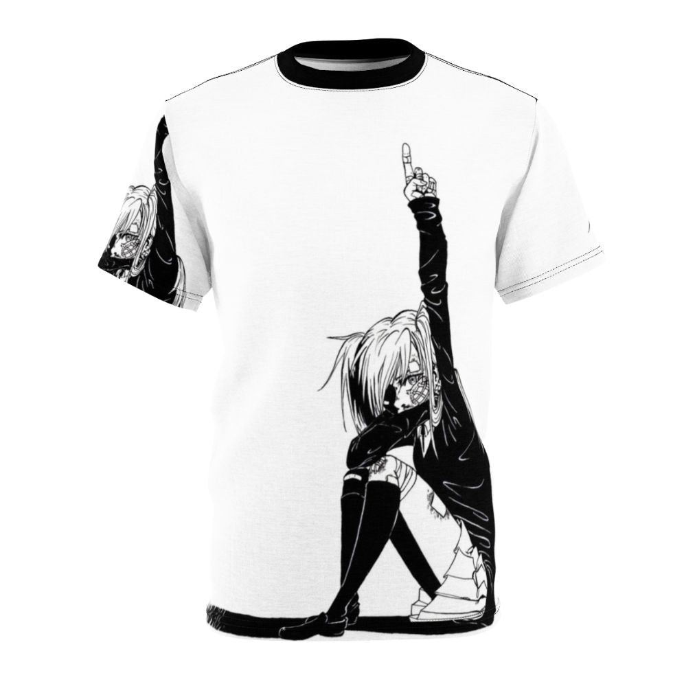 Vocaloid inspired graphic t-shirt with Rolling Girl anime fan art design