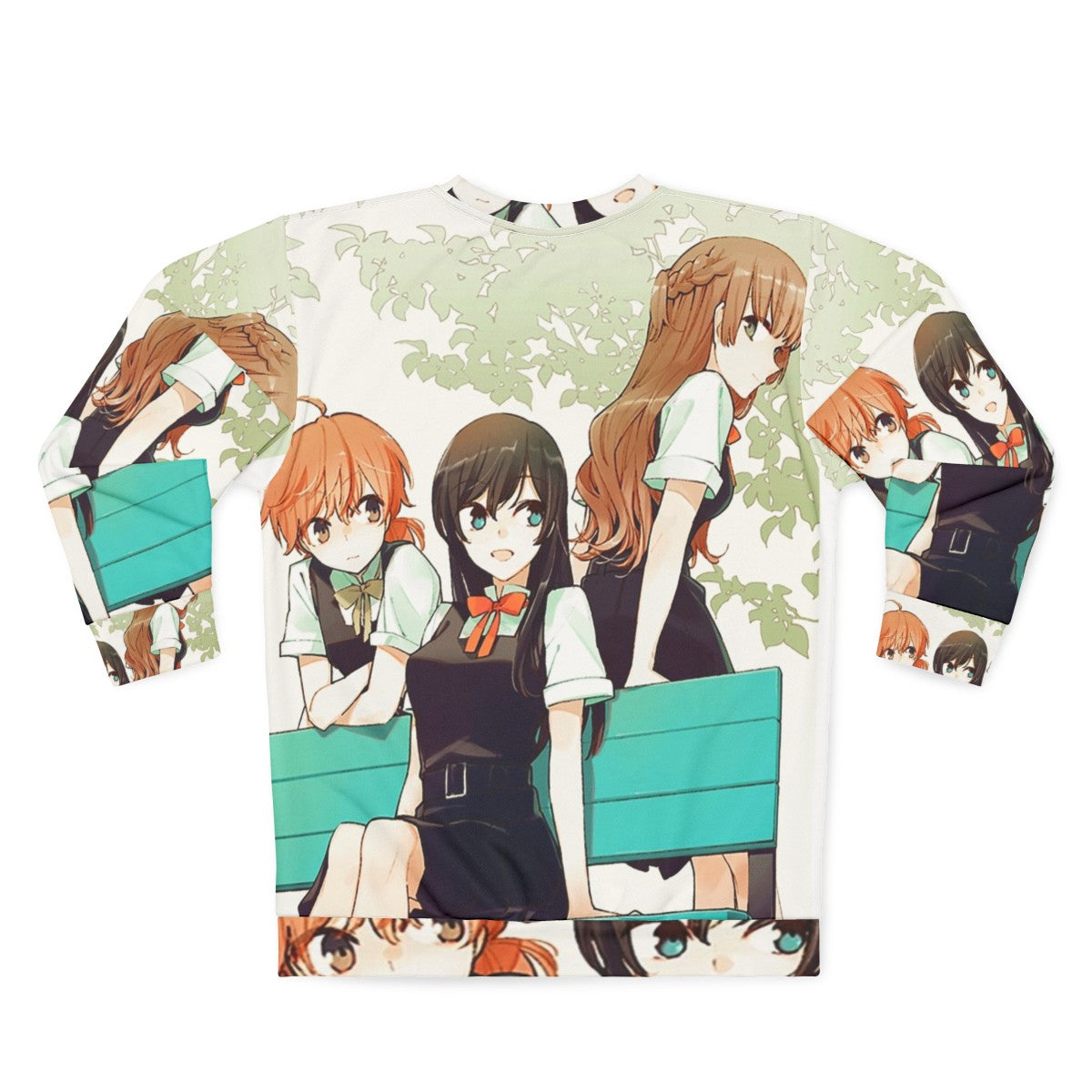 Bloom Into You Yuri Sweatshirt featuring Yuu Nanami Saeki - Back