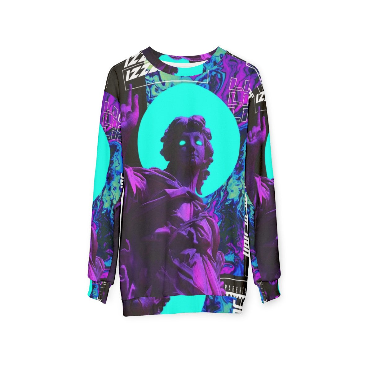 Vaporwave aesthetic cyberpunk futuristic sweatshirt - hanging