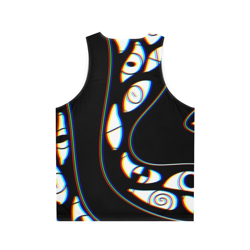 Trippy 3D eye unisex tank top - Back