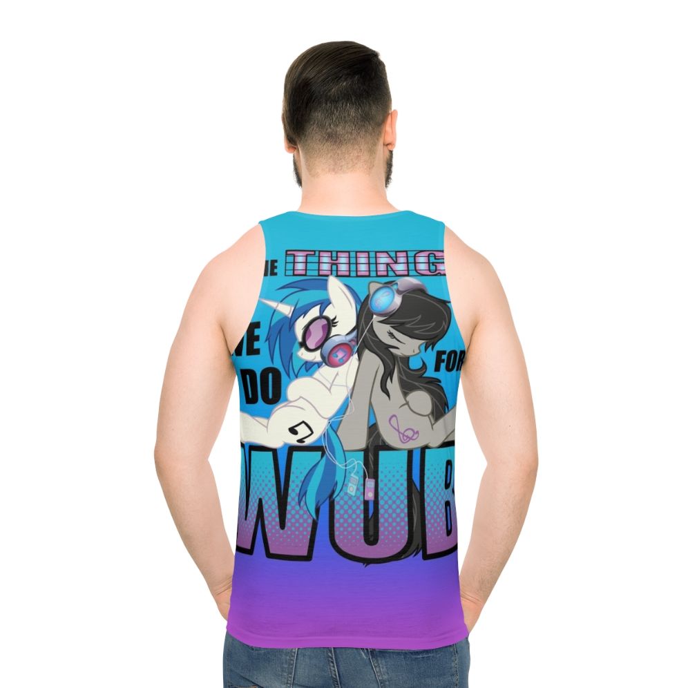 Octavia's Vinyl Scratch Unisex Tank Top - men back