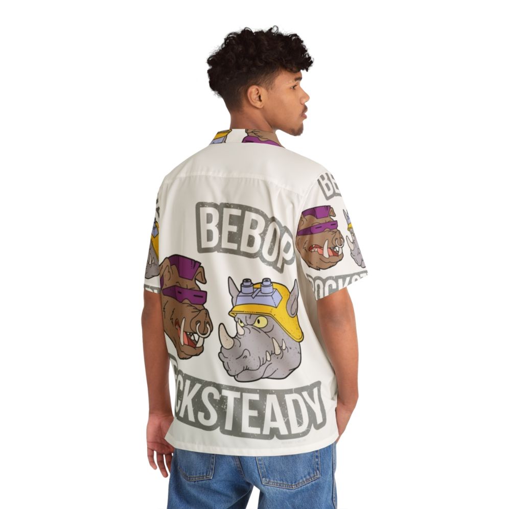 Bebop and Rocksteady TMNT Hawaiian Shirt - People Back