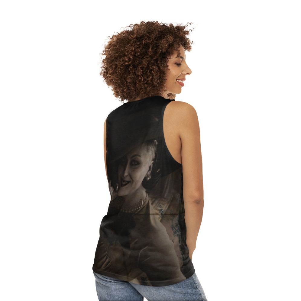 Resident Evil Lady Dimitrescu Tall Lady Unisex Tank Top - women back