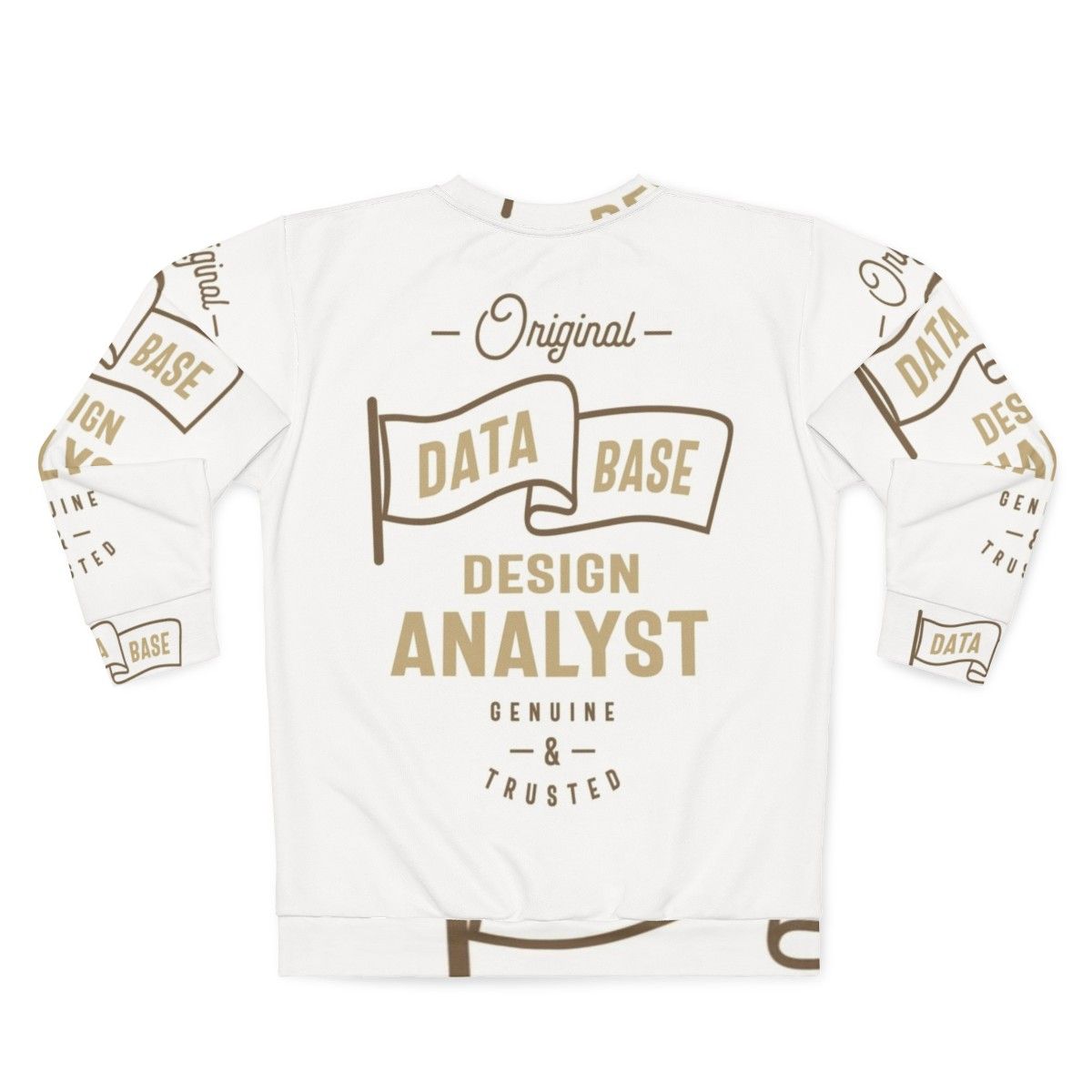 Data Analyst Database Design Sweatshirt - Back