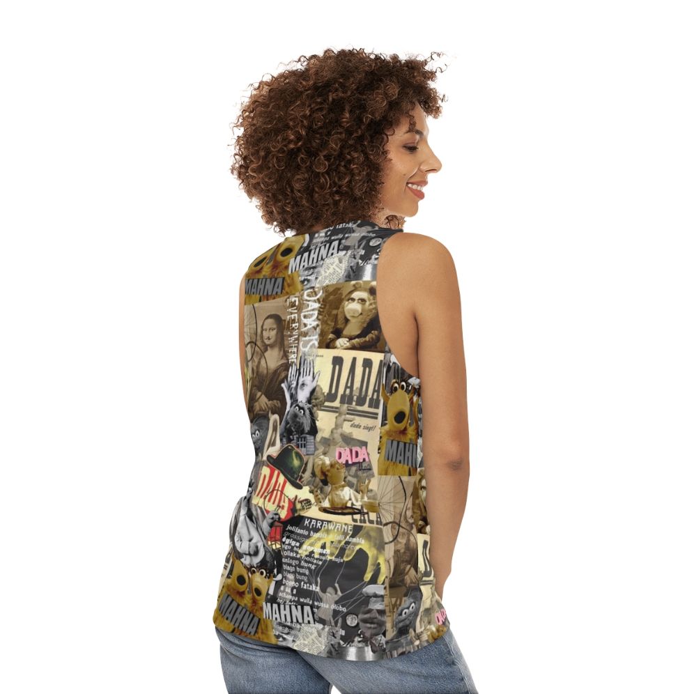 Muppet Dada Collage Unisex Tank Top - women back