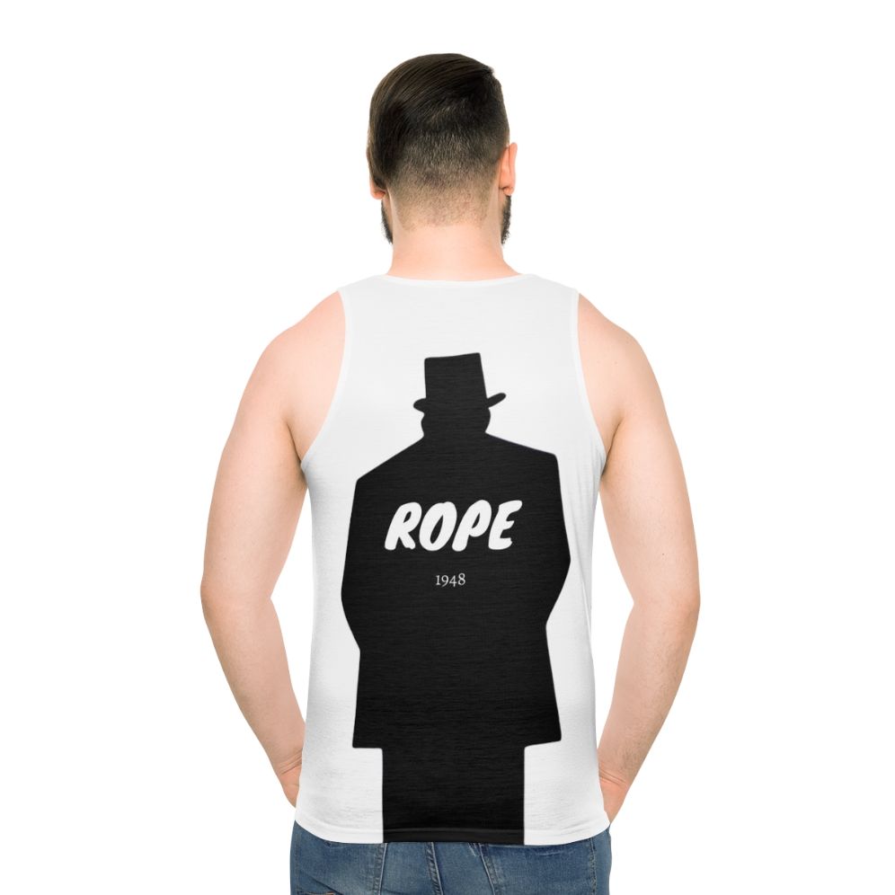 Alfred Hitchcock movie unisex tank top - men back