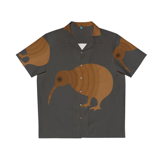 Kiwi Legendary Animals Hawaiian Shirt featuring a colorful abstract design of the iconic New Zealand kiwi bird