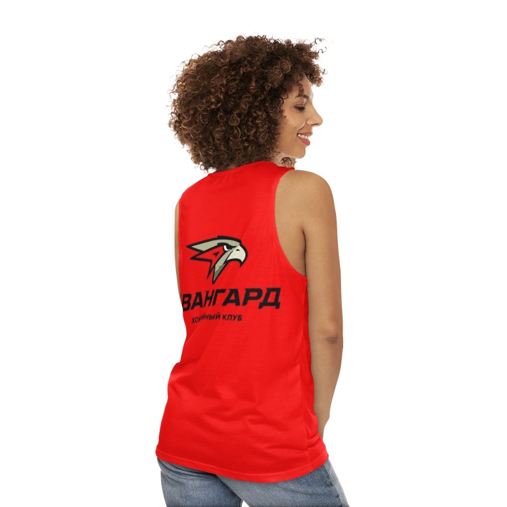 Avangard Omsk Ice Hockey Unisex Tank Top - women back