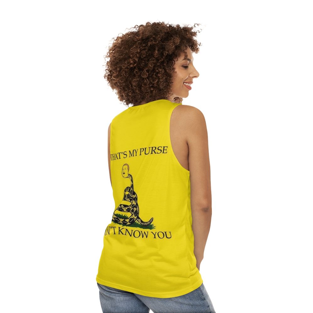 Unisex "That's My Purse, I Don't Know You" Funny Tank Top - women back