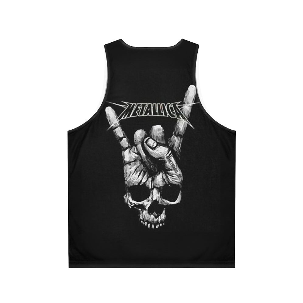 Metalica Trending Logo Graphic Unisex Tank Top - Back