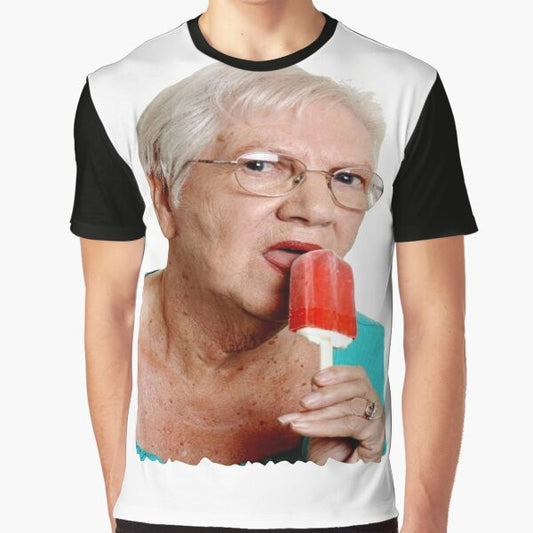 Grandma Granny Ice Cream Graphic T-Shirt