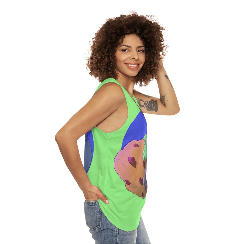 Tricky Unisex Tank Top - women side