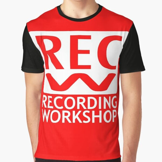 2000s Recording Workshop (RECW) Graphic T-Shirt with Vintage Logo Design