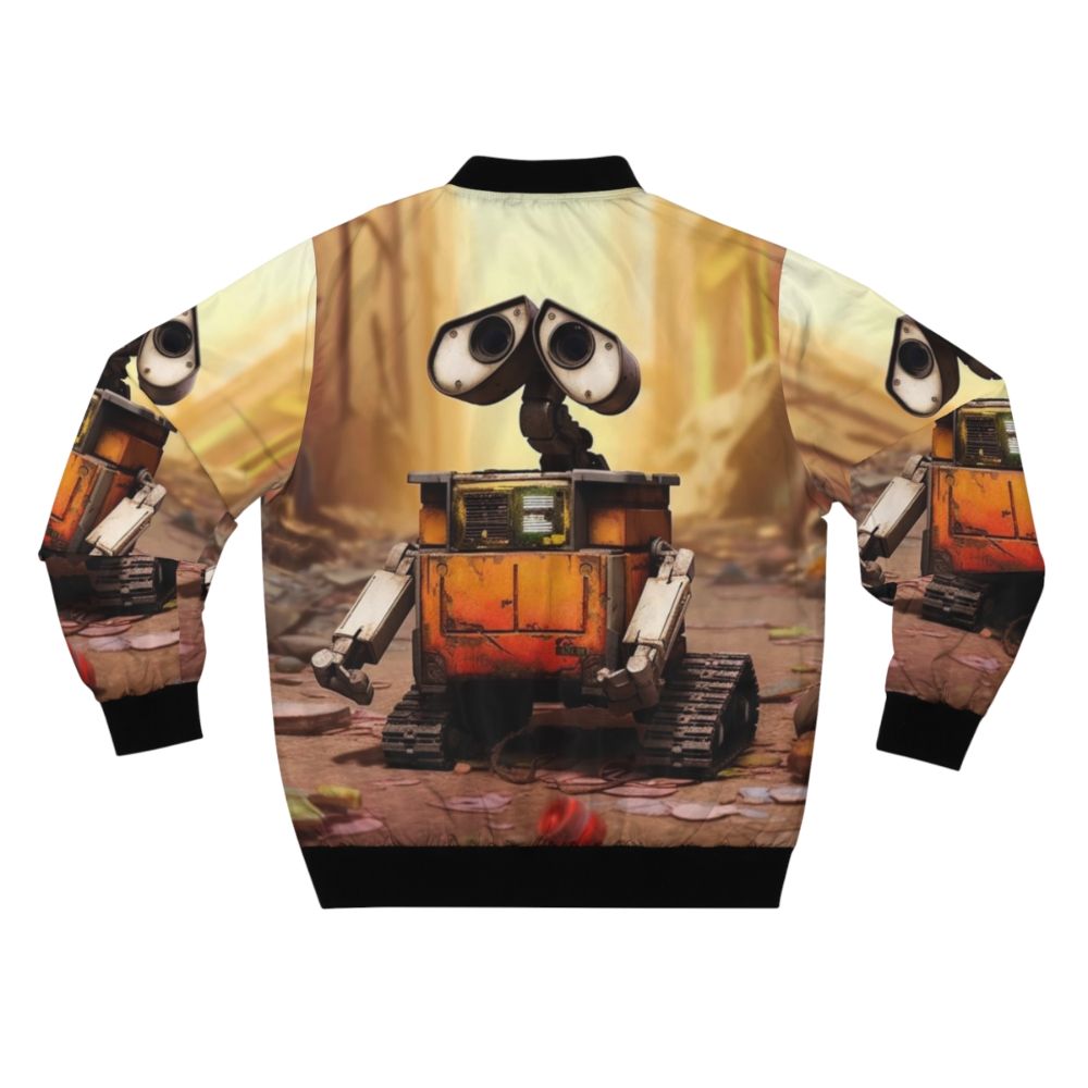 Cute Wall-E bomber jacket, a charming cartoon-inspired outerwear piece. - Back