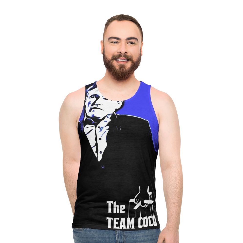 Conan O'Brien "The Godfather" style unisex tank top - men