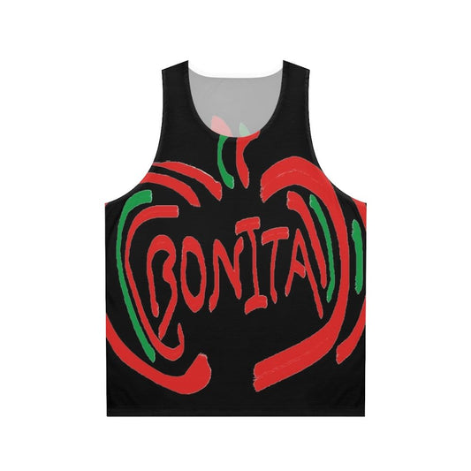 Unisex tank top with Bonita Apple graphic