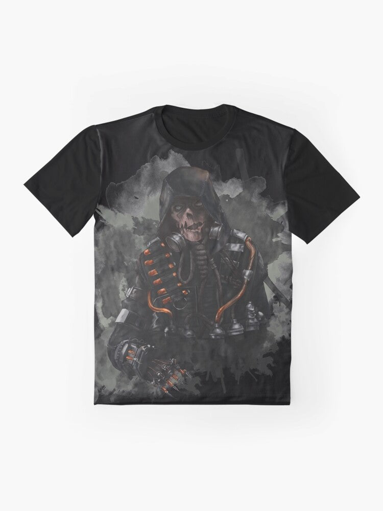 Scarecrow Graphic Tee - Arkham Knight DC Comics Horror Design - Flat lay