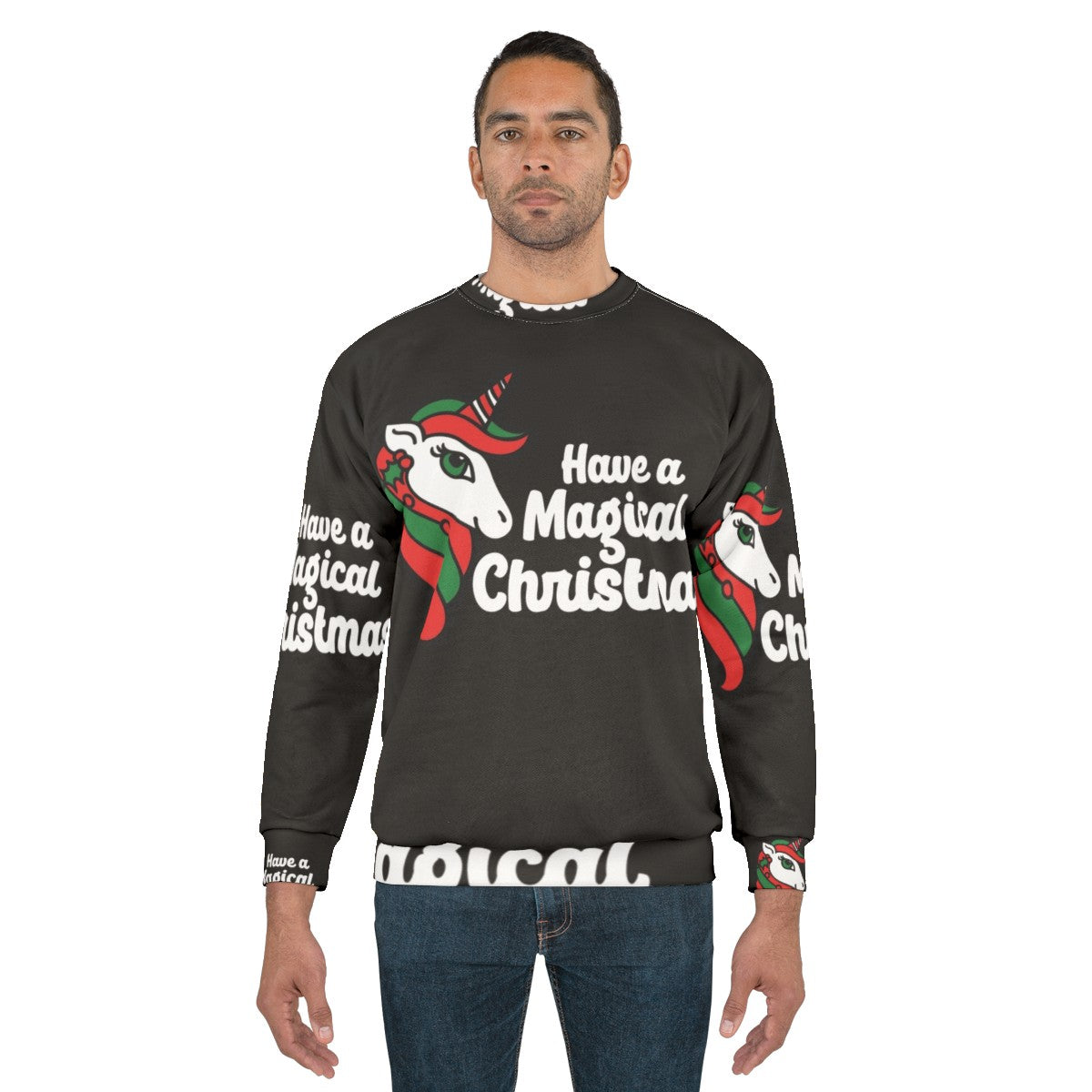 Magical Christmas Unicorn Sweatshirt - men