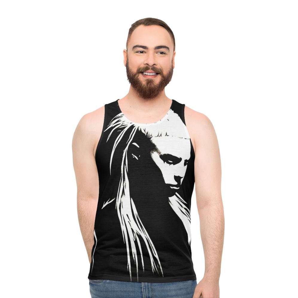 Die Antwoord Yolandi Visser Black and White Art Tank Top - men