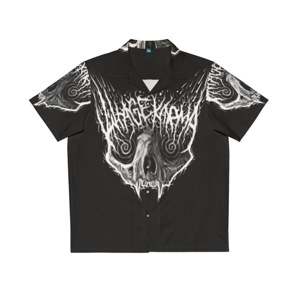 Black Metal Cat Vintage Karma Hawaiian Shirt