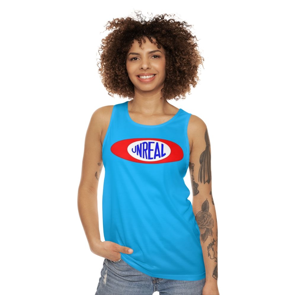 Retro-style "Game On" unisex tank top - women