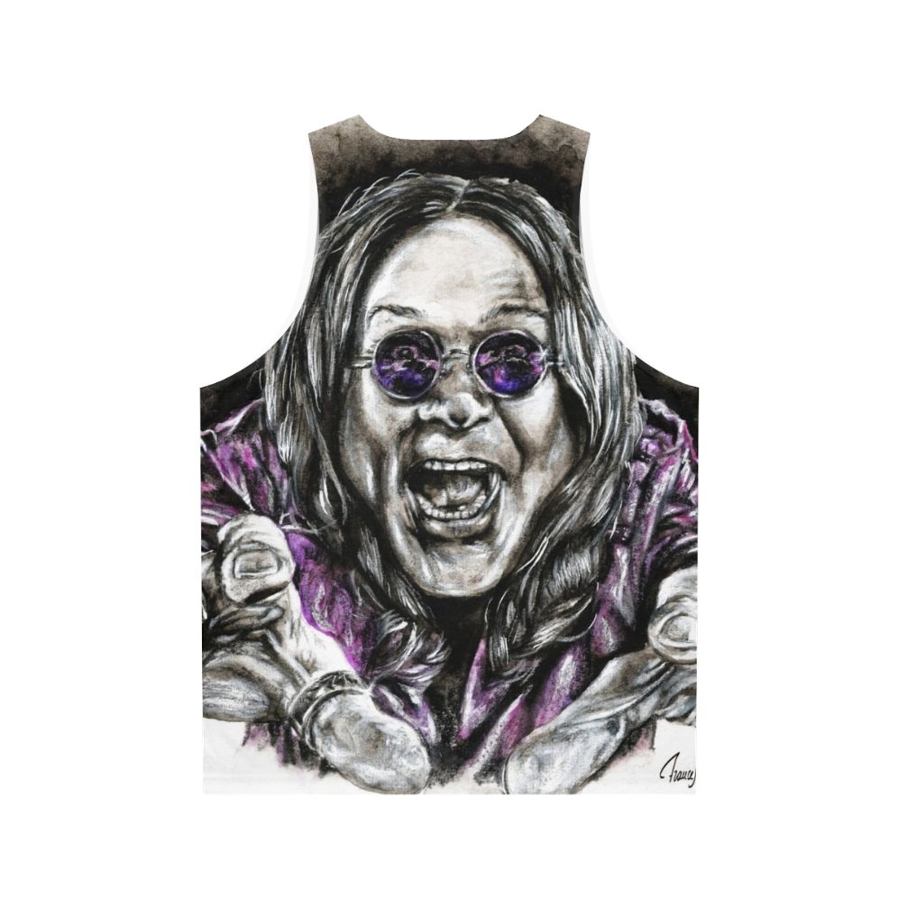 Paranoid Unisex Heavy Metal Tank Top - Back