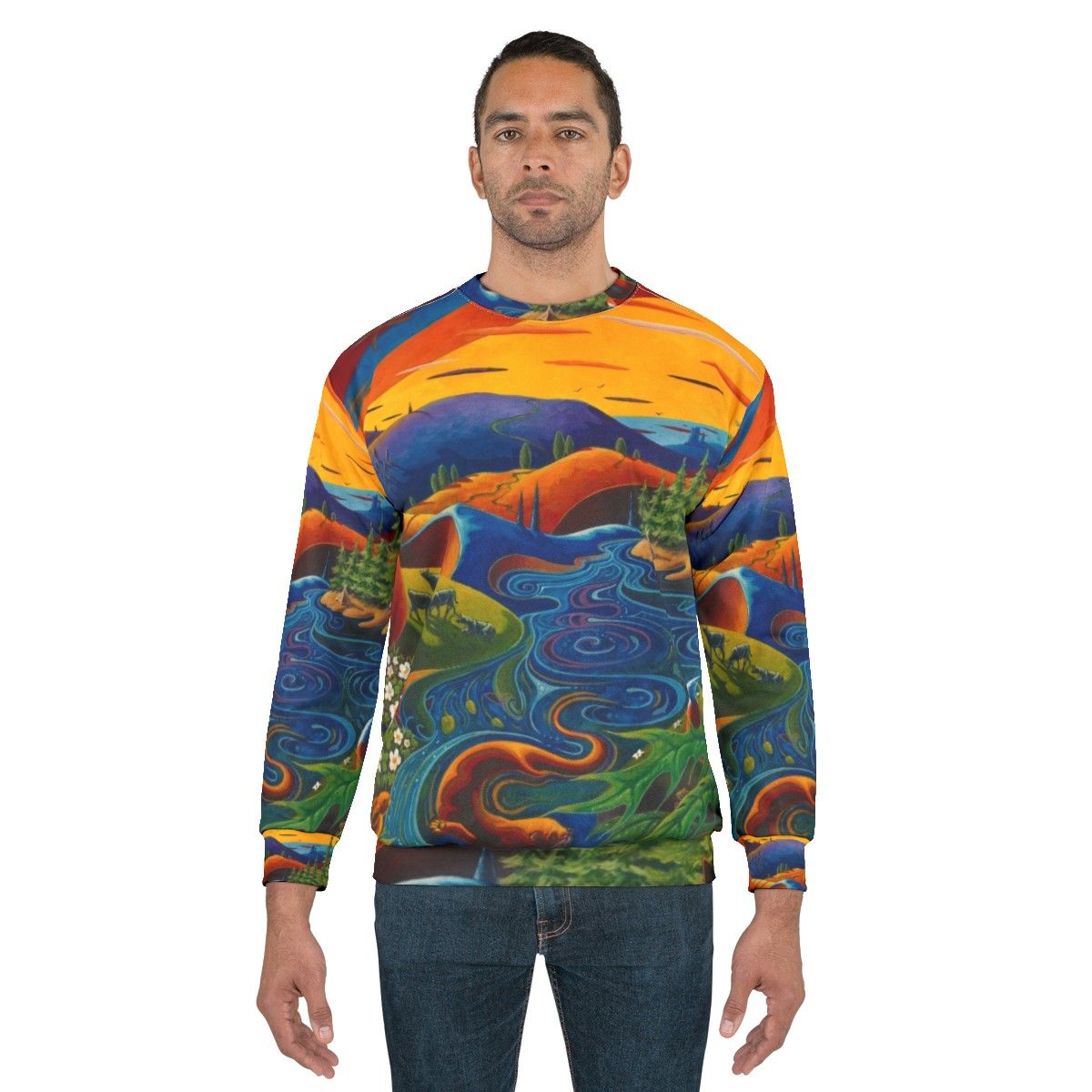 Cozy Scotland Landscape Sweatshirt - men