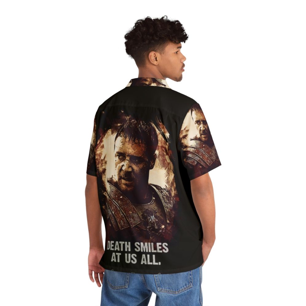 Maximus Death Smiles At Us All Gladiator Hawaiian Shirt - People Back