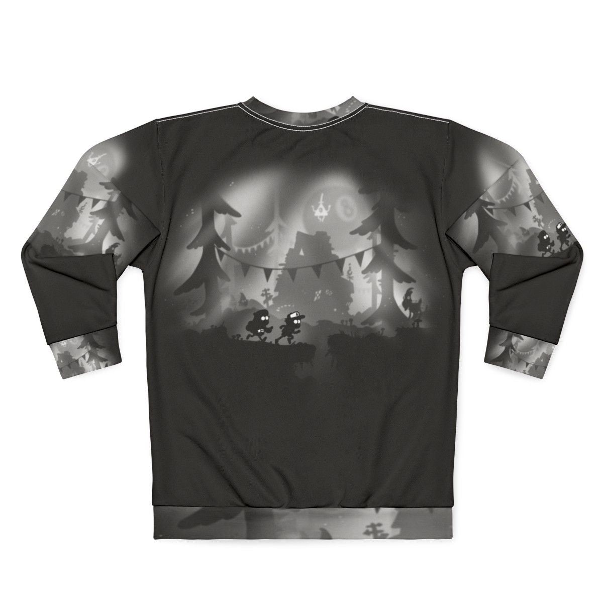 Gravity Falls Limbo Silhouettes Kids Sweatshirt - Back