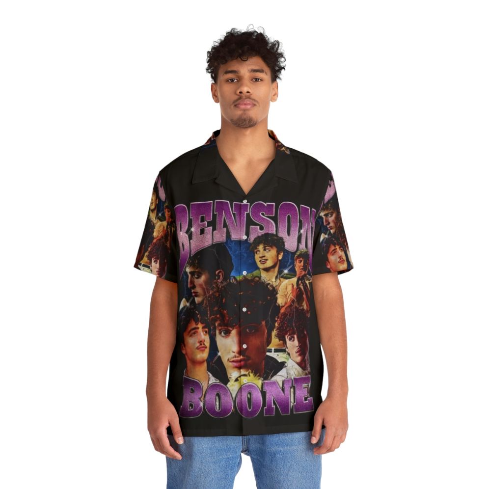 Benson Boone tropical Hawaiian shirt - People Front