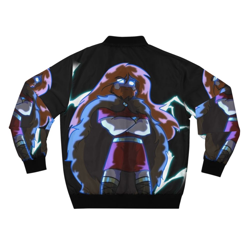 Thor Bomber Jacket featuring Norse mythology and thunder god design - Back