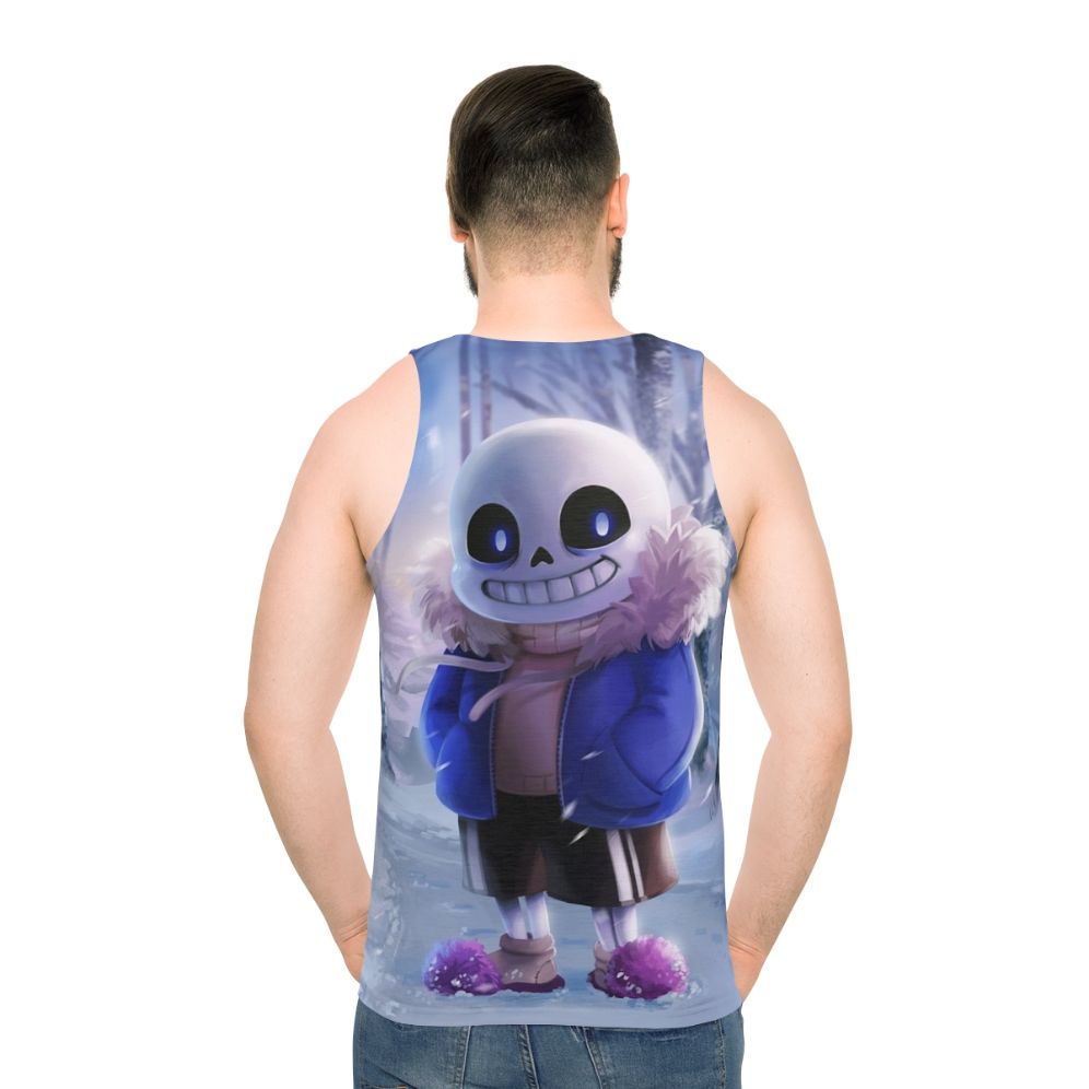 Undertale Sans Unisex Tank Top - men back