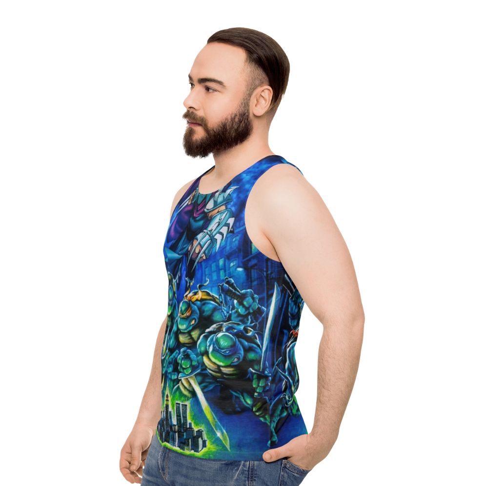 Retro Teenage Mutant Ninja Turtles Hyper Stone Unisex Tank Top - men side