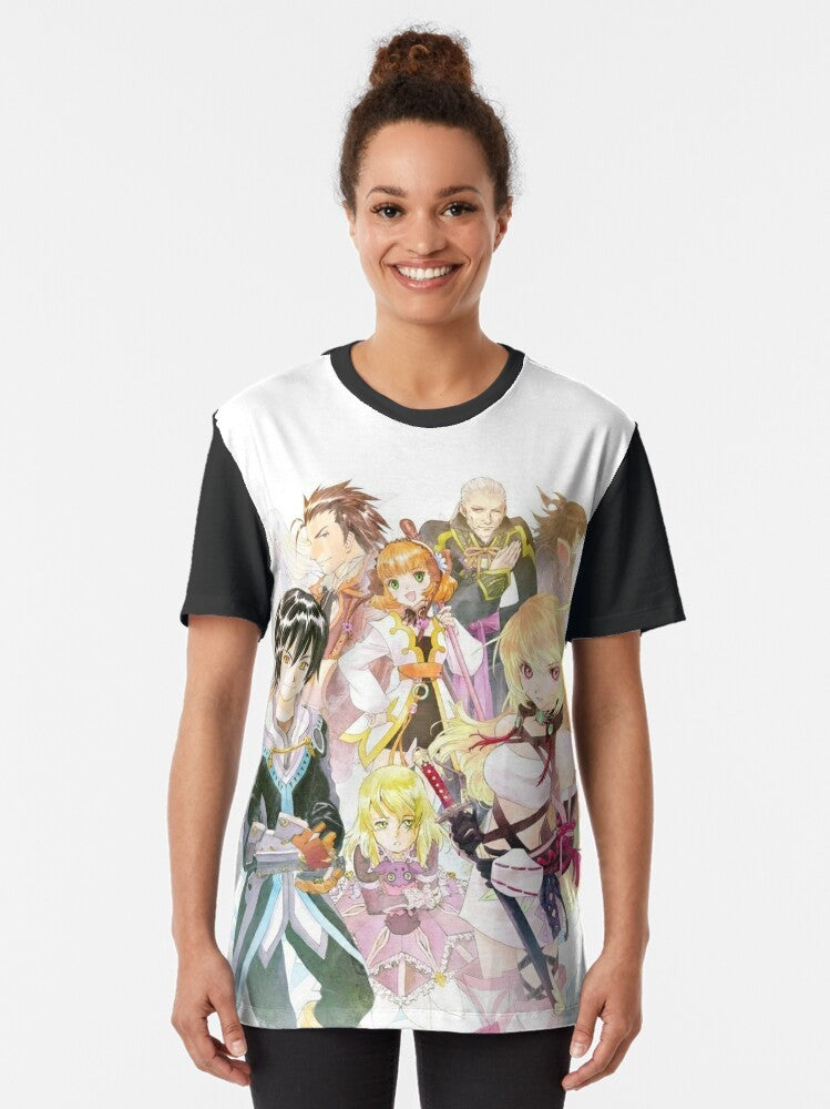 Tales of Xillia graphic t-shirt featuring the cover art with no logo - Women