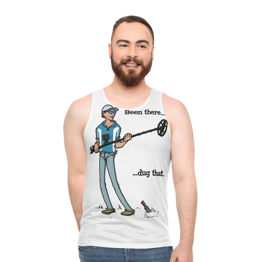 Metal Detecting Unisex Tank Top - men