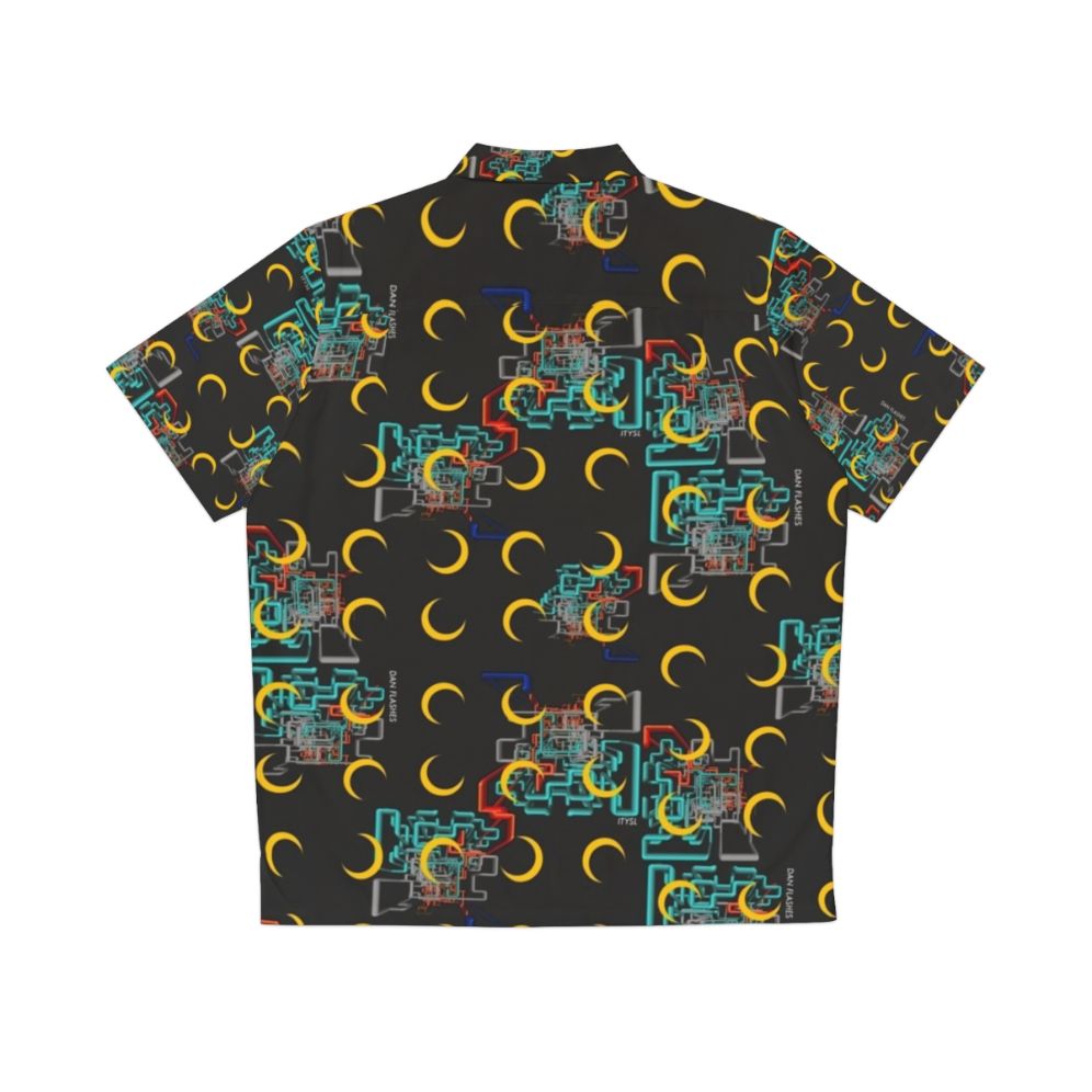 Dan Flashes Hawaiian Shirt with Unique Pattern - Back