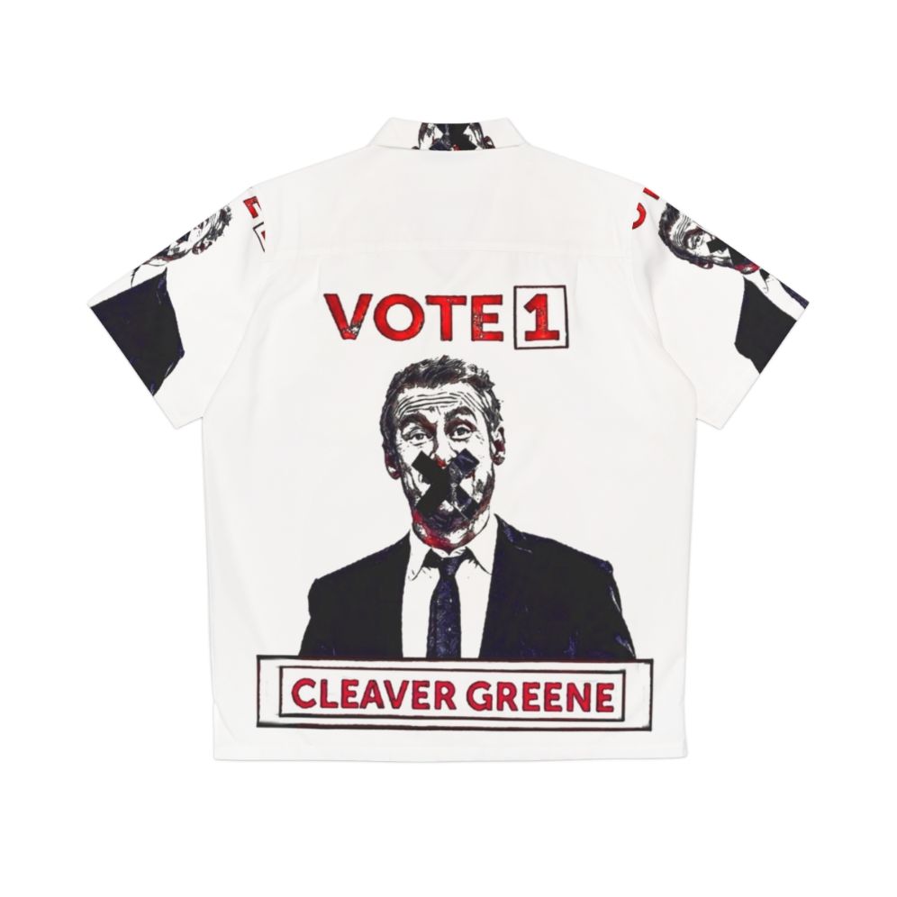 Vote 1 Cleaver Greene Hawaiian Shirt - Rake TV Series - Back